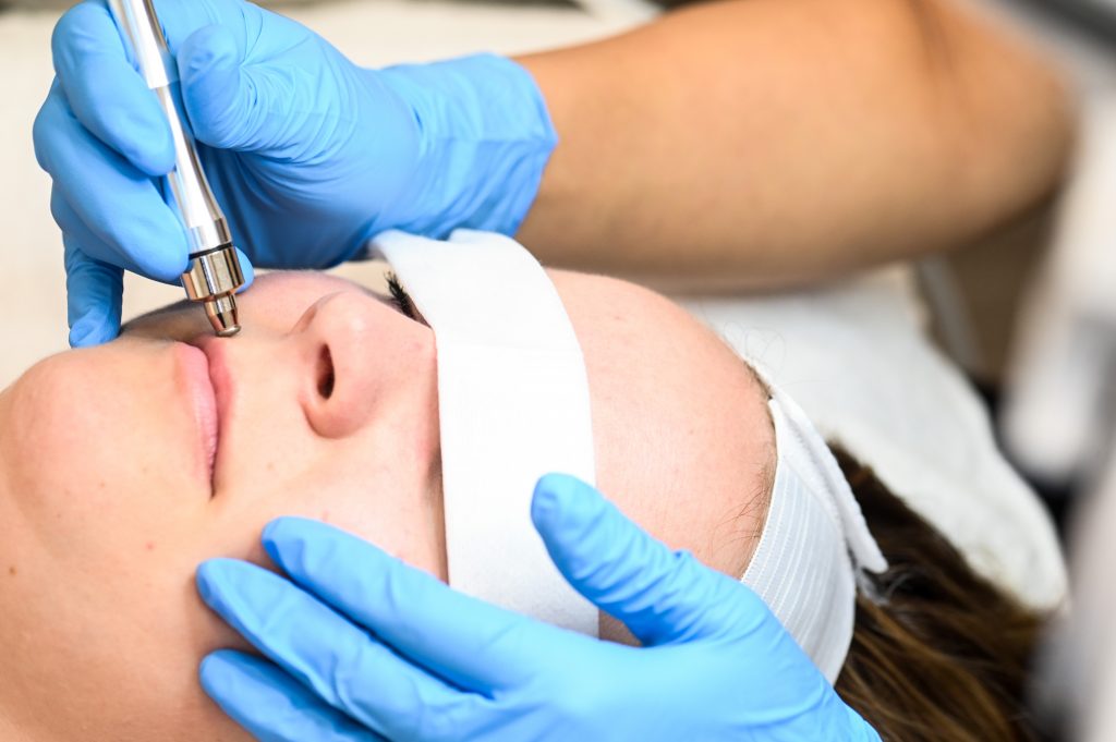 Diamond microdermabrasion in process - Facials | Skin Care Specialist | Winnipeg, Manitoba